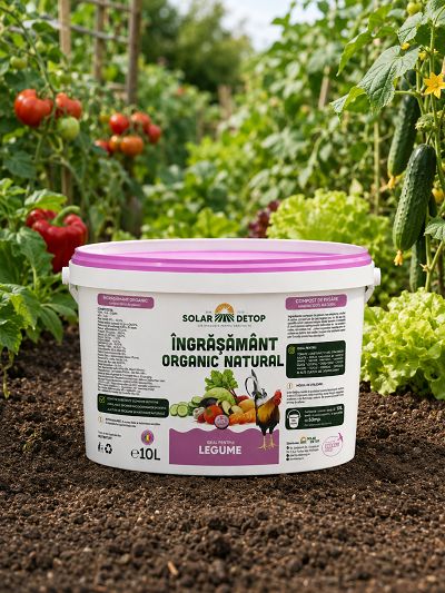 Îngrășământ organic natural Solar Detop pentru legume – 10 L