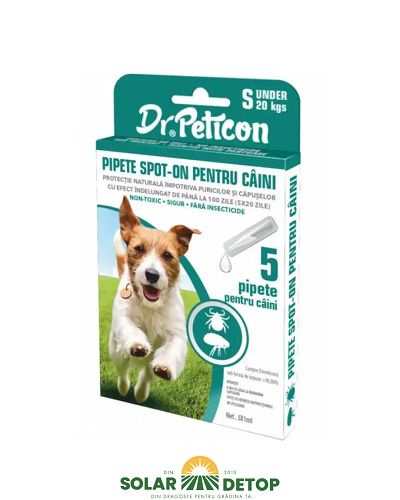 Pipete spot on Dr Peticon dog