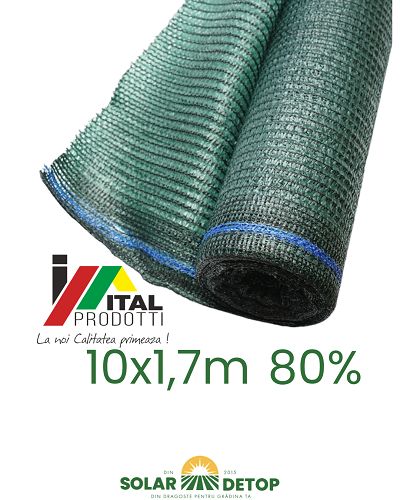 plasa umbrire Gard 80% 1,7x10M
