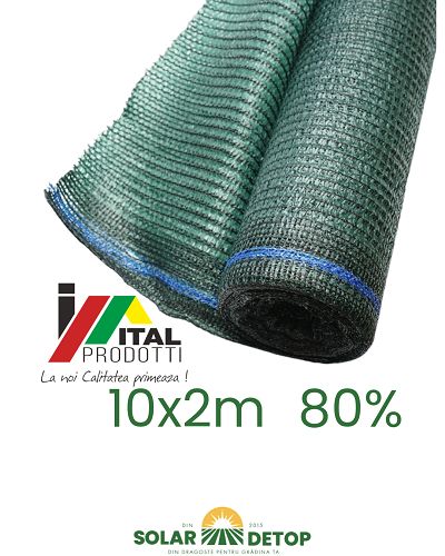 plasa umbrire Gard 80% 2x10M