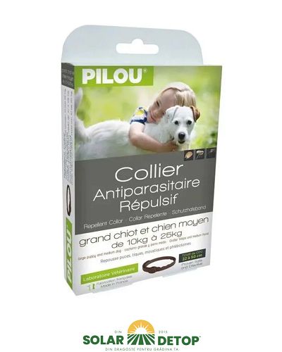 Zgarda purici caini talie medie